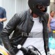 David Beckham Brazil Biker Quilted Black Jacket